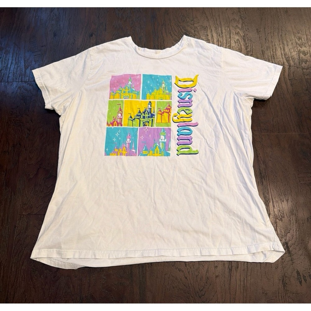Disneyland Castle Collage Graphic‎ Tee Adult